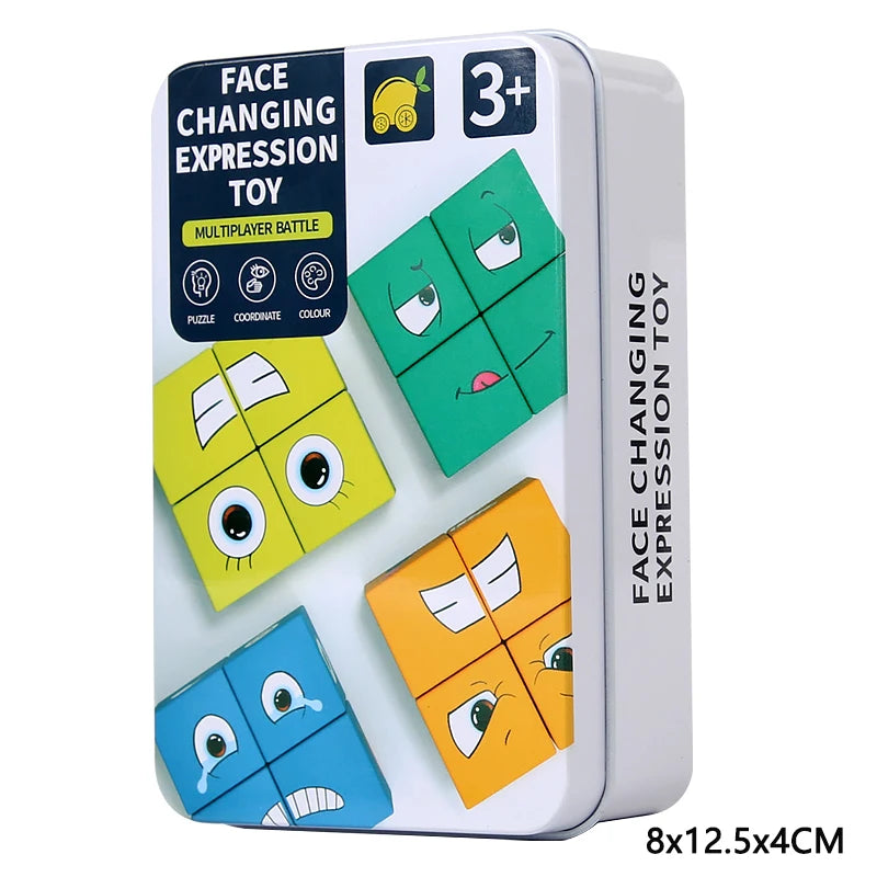 Face Changing Expression Blocks - Educational Puzzle Toy