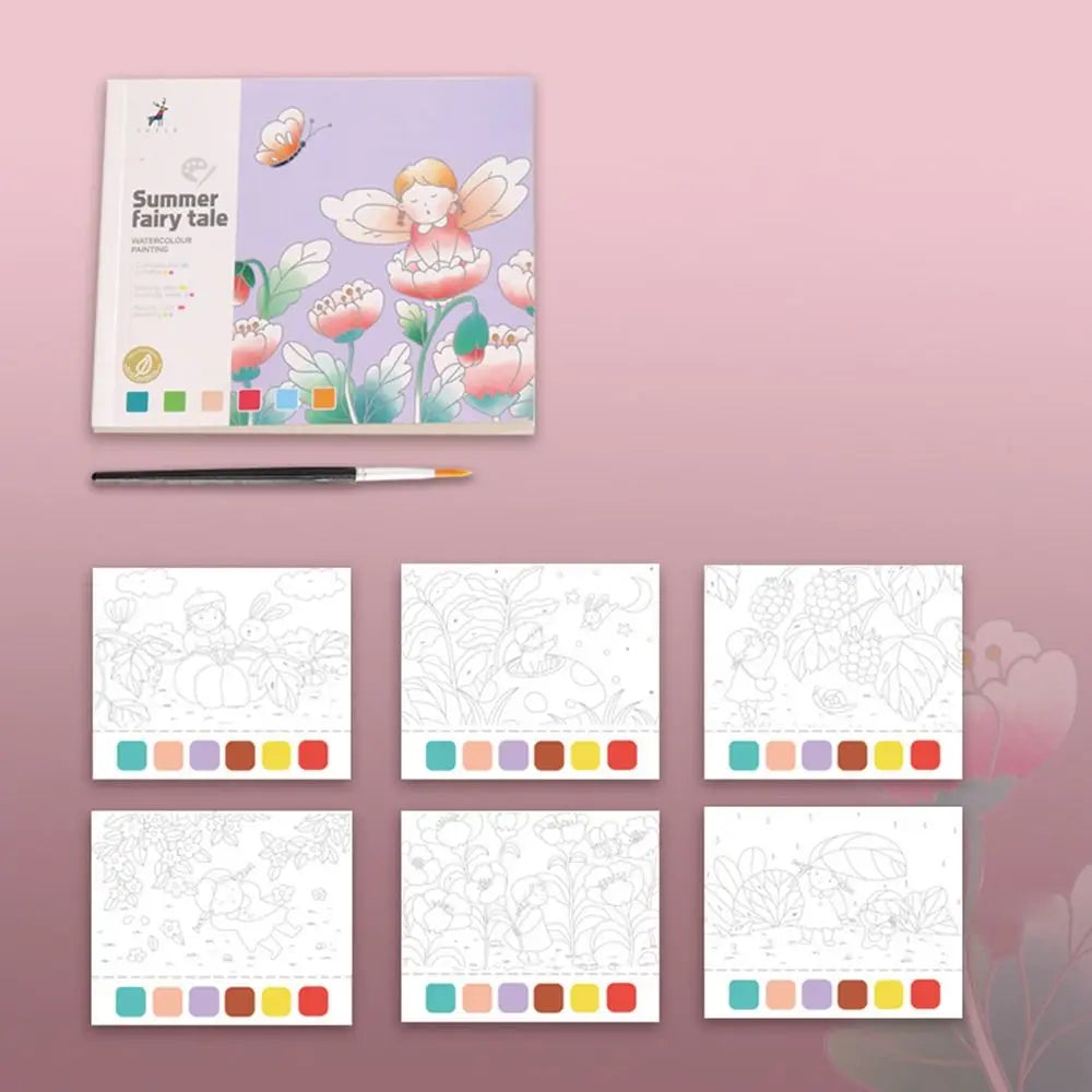 Portable Bookmark Coloring Book Set