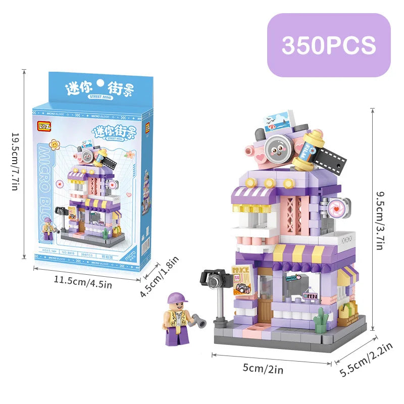 Mini Building Blocks - Ice Cream Shop Model Set