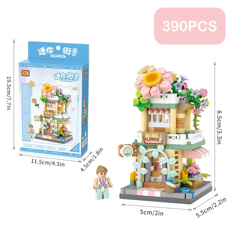 Mini Building Blocks - Ice Cream Shop Model Set