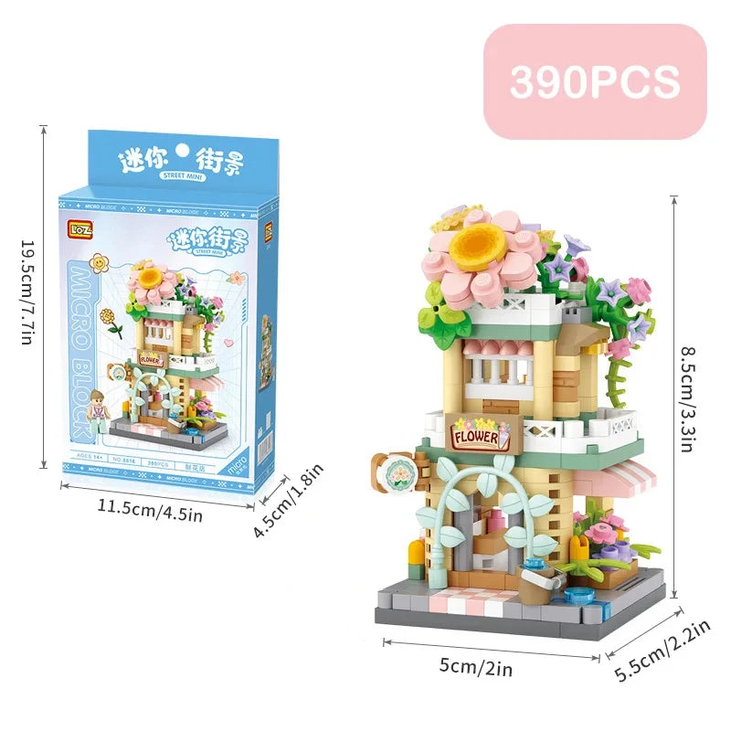 Mini Building Blocks - Ice Cream Shop Model Set