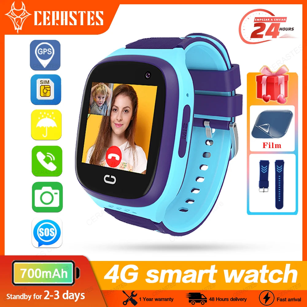 Smart Watch Kids GPS 4G LT31 Waterproof Tracking with SOS and Video Call