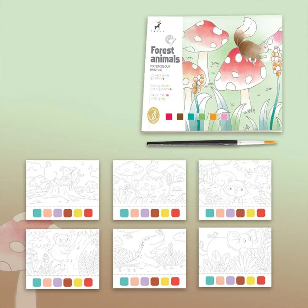 Portable Bookmark Coloring Book Set