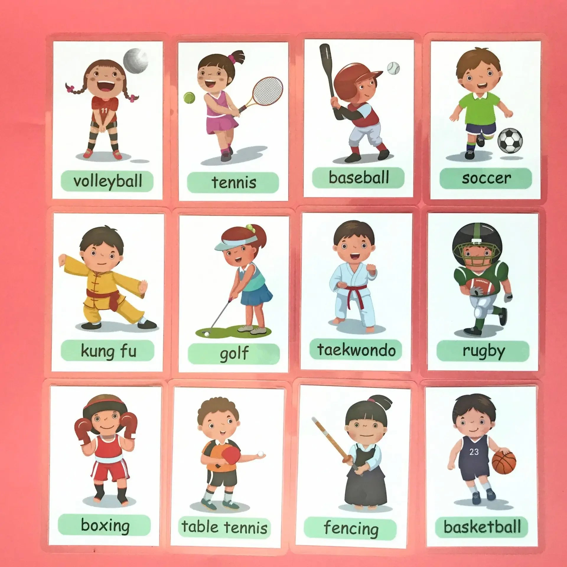 Montessori Learning Cards Set - English Word & Color Cognition