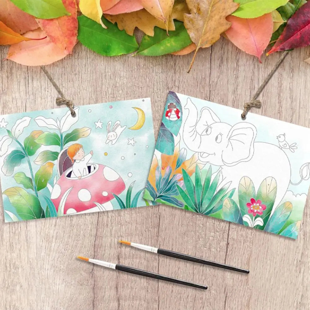 Portable Bookmark Coloring Book Set