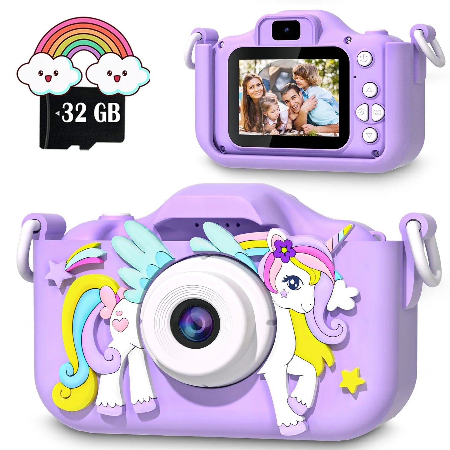 Mini Kid Camera Digital Camera Toys for Girls Boys 1080P HD