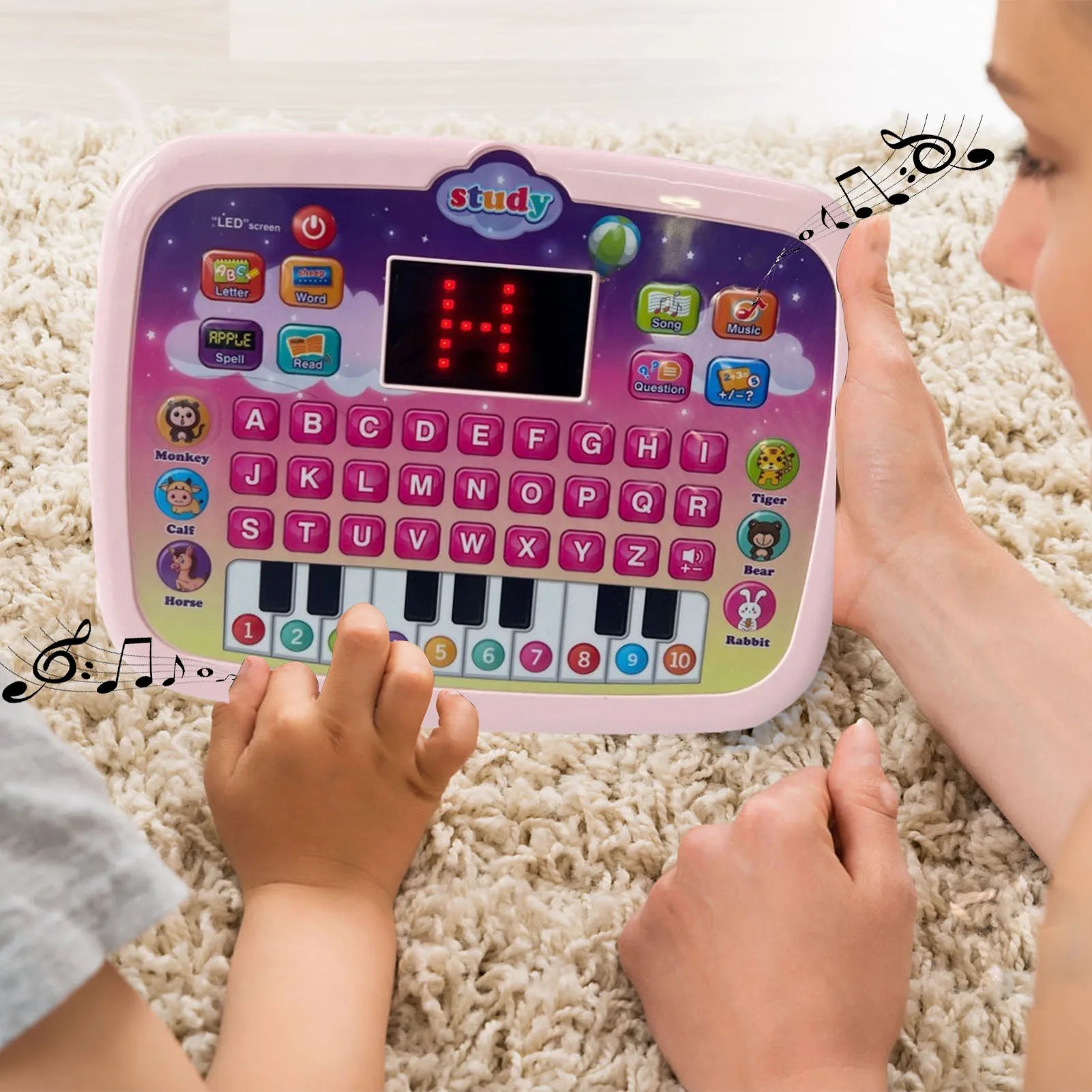 Kids Educational Learning Tablet with LED Display