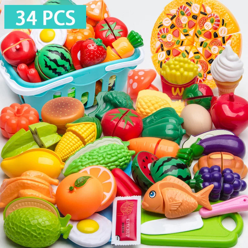 Educational Plastic Kitchen Toy Set for Kids