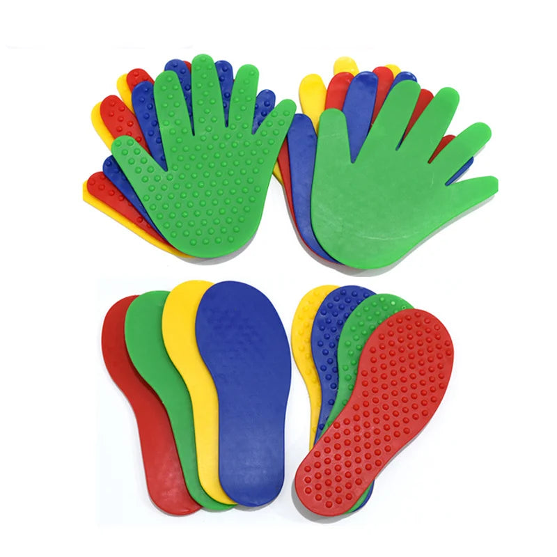 Active Play Footprints & Handprints - Fun Floor Game for Kids' Motor Skills