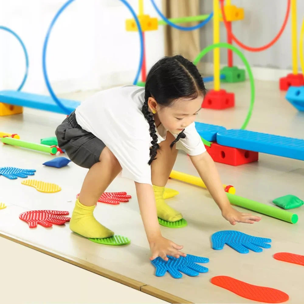 Active Play Footprints & Handprints - Fun Floor Game for Kids' Motor Skills