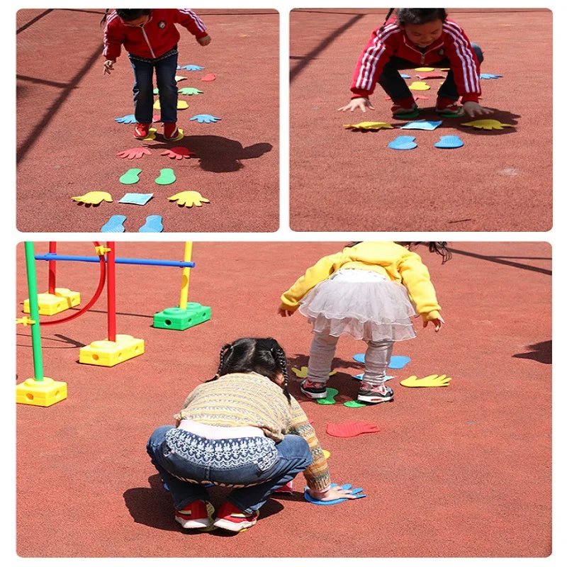 Active Play Footprints & Handprints - Fun Floor Game for Kids' Motor Skills