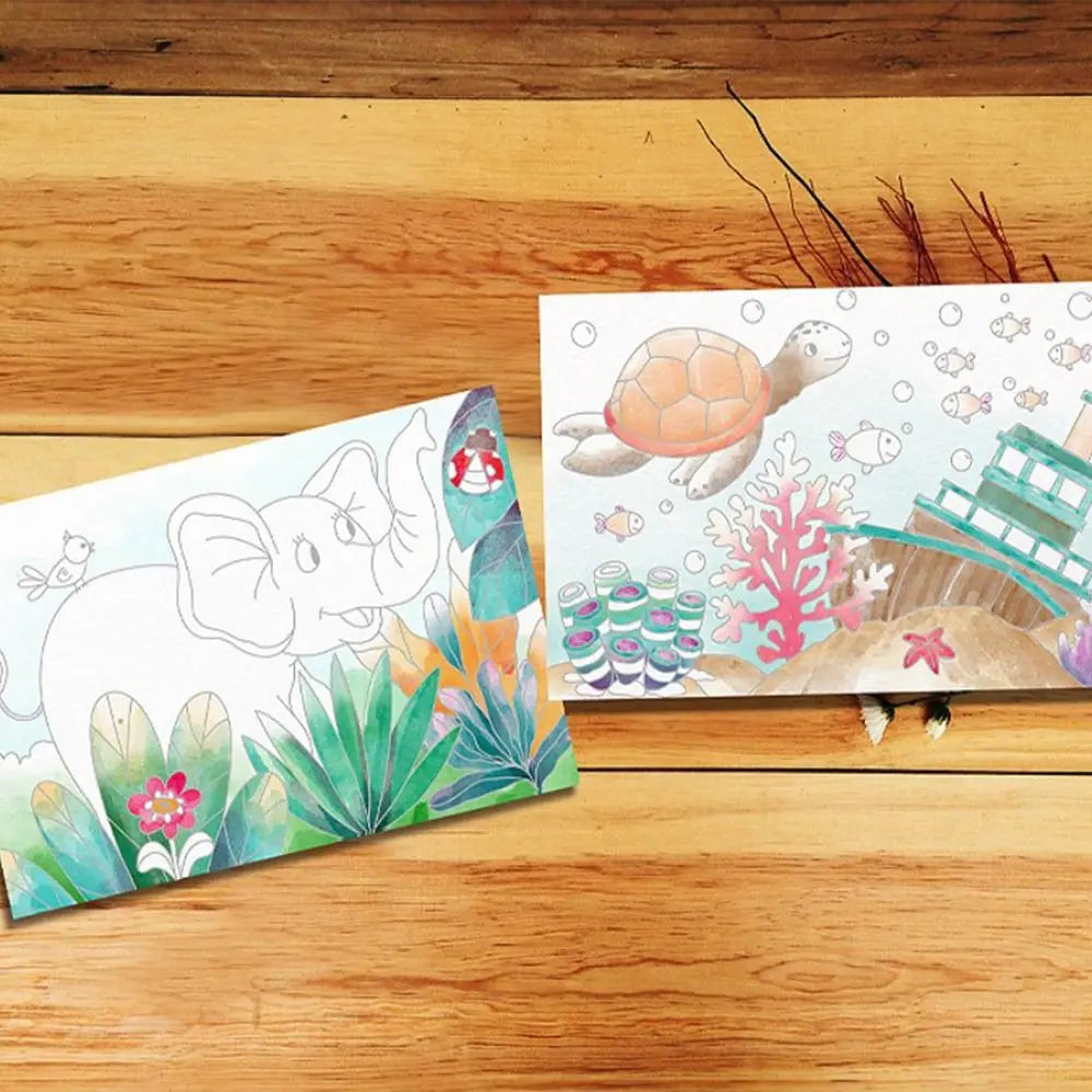 Portable Bookmark Coloring Book Set